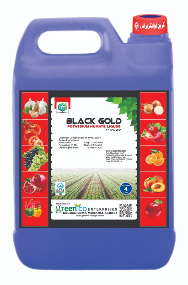 Black Gold – Potassium Humate Liquid (13.5% w/v)